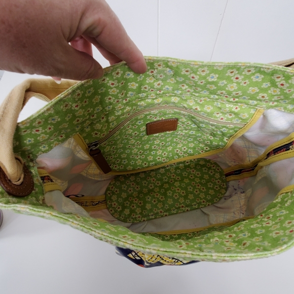 Fossil  floral coated leather muticolor purse - Picture 12 of 13